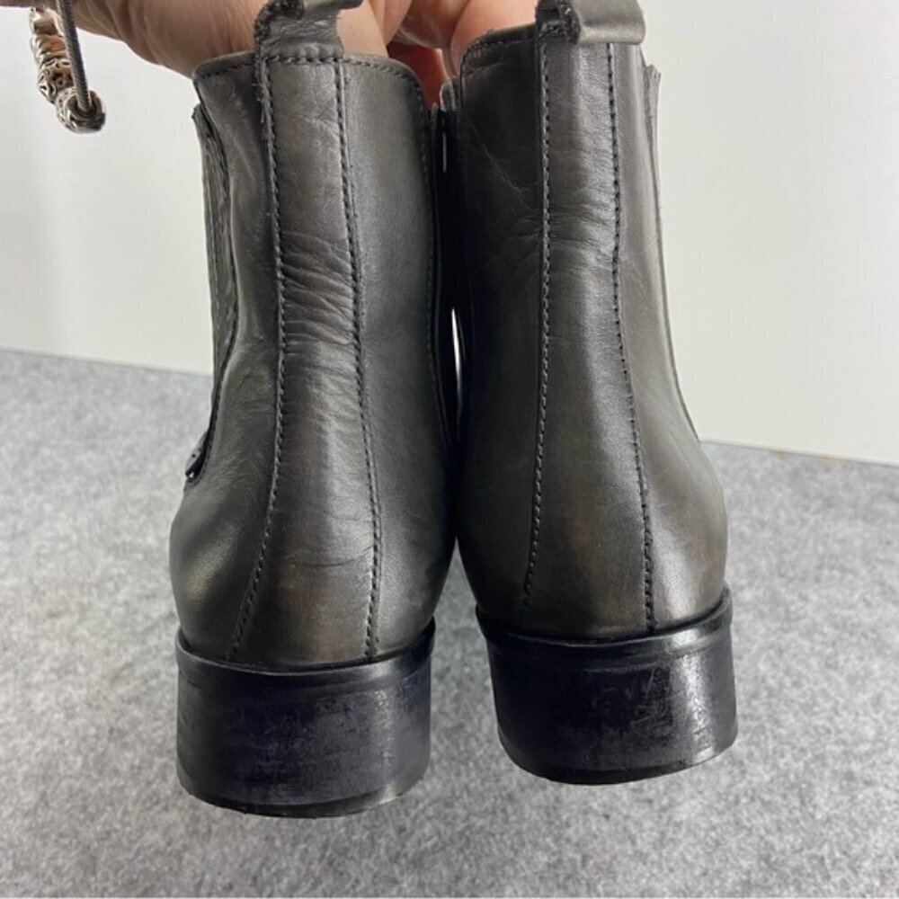 Ron White Gorgeous Dark Grey Leather Ankle Boots Women’s size 37 or US 6.5-7 - Picture 3 of 12